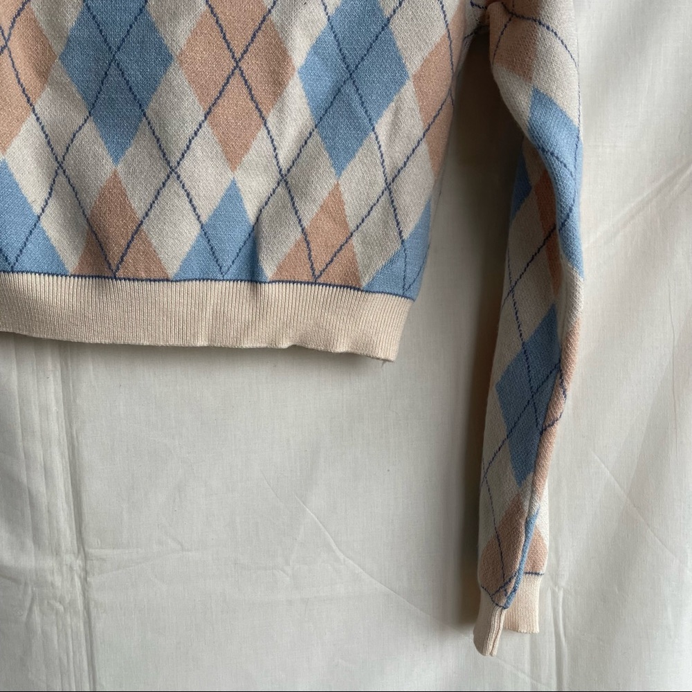 Princess Polly Argyle Cardigan Sweater - Picture 11 of 14
